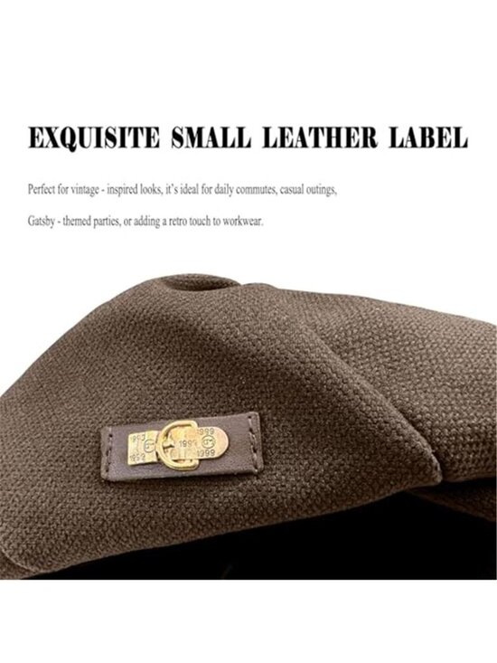 Women\'s Folds Wool Newsboy Cap Soft Brim Convertible to Beret Style